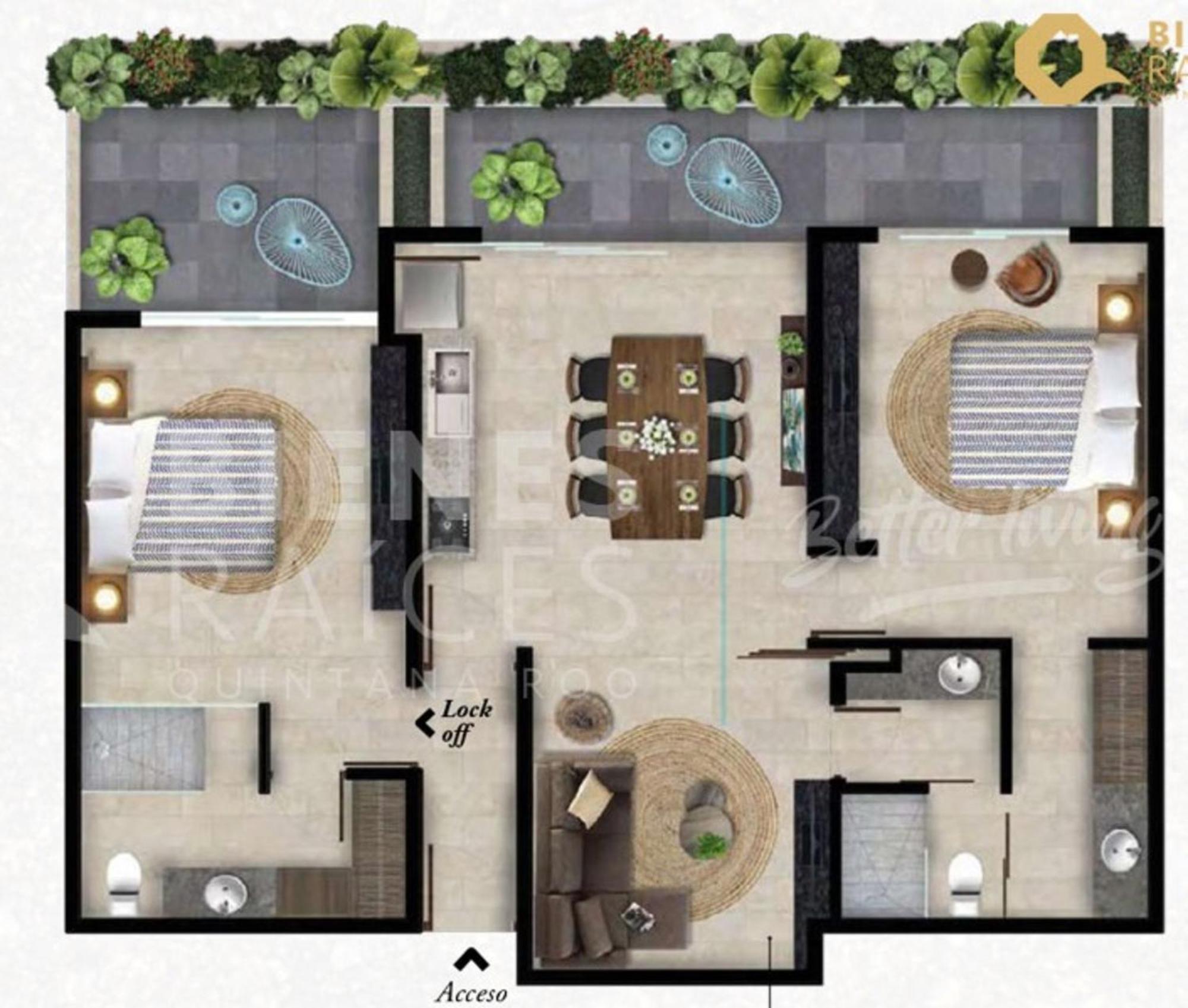 Apartment Deluxe Design 3br With Pool, Spa, Gym, Kids Area Tulum
